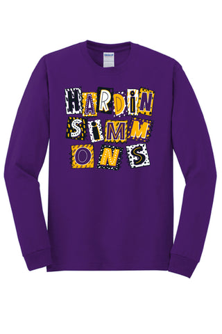 Hardin Simmons University Cowboys - Scrapbook Box Long Sleeve T-Shirt