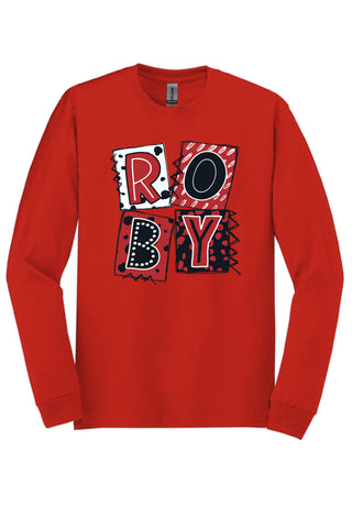 Roby Lions - Scrapbook Box Long Sleeve T-Shirt