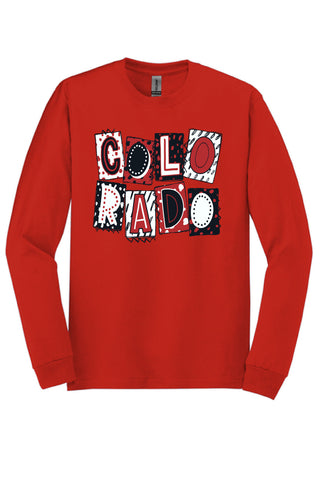 Colorado City Wolves - Scrapbook Box Long Sleeve T-Shirt
