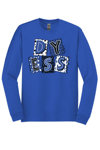 Dyess Jets - Scrapbook Box Long Sleeve T-Shirt