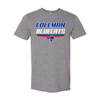Coleman Bluecats - Double Stripe T-Shirt