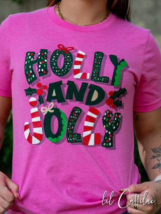 Holly and Jolly - Christmas Tee