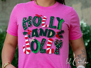 Holly and Jolly - Christmas Tee