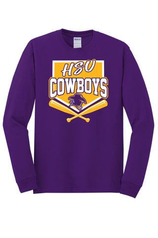 Hardin Simmons University Cowboys - Baseball/Softball Long Sleeve T-Shirt
