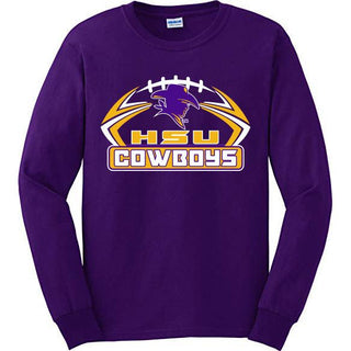 Hardin Simmons University Cowboys - Football Long Sleeve T-Shirt