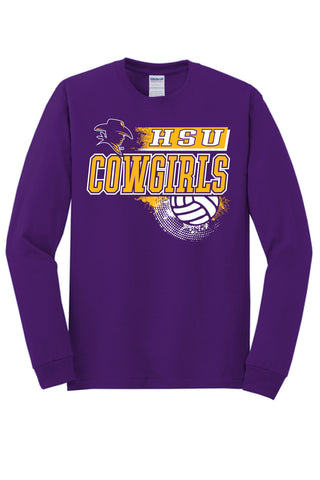 Hardin Simmons University Cowboys - Volleyball Long Sleeve T-Shirt