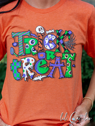 Trick or Treat - Halloween Tee Orange