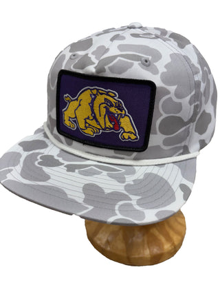 Wylie Bulldogs - Mascot Patch White Camo Rope Cap