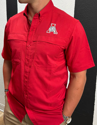 Albany Lions - Short-Sleeve Fishing Shirt