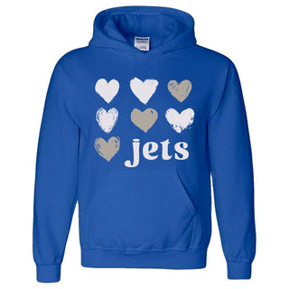Dyess Jets - Foil Hearts Hoodie