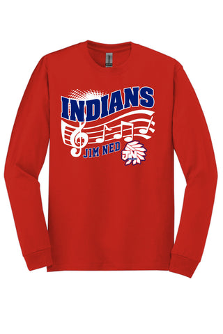 Jim Ned Indians - Band Long Sleeve T-Shirt