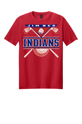 Jim Ned Indians - Golf T-Shirt