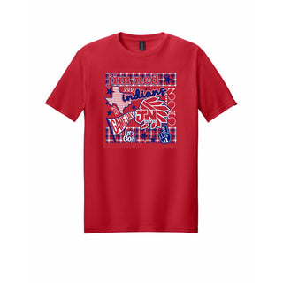 Jim Ned Indians - Game Day Checkered T-Shirt