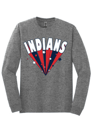 Jim Ned Indians - Stars Long Sleeve T-Shirt
