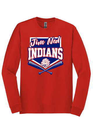 Jim Ned Indians - Baseball/Softball Long Sleeve T-Shirt