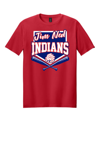 Jim Ned Indians - Baseball/Softball T-Shirt