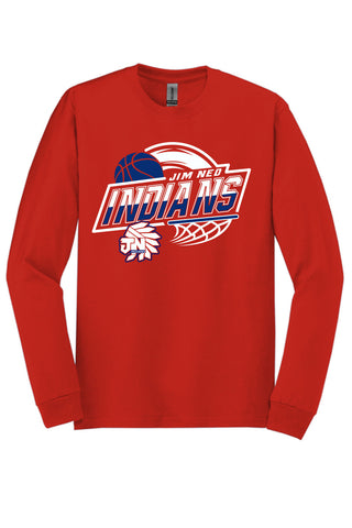 Jim Ned Indians - Basketball Long Sleeve T-Shirt