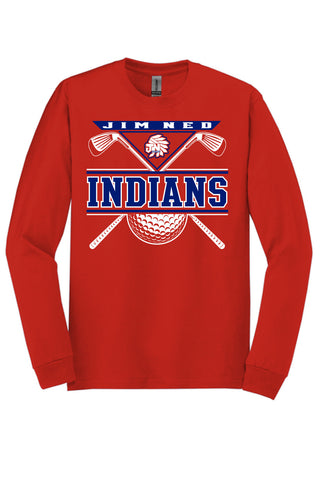 Jim Ned Indians - Golf Long Sleeve T-Shirt