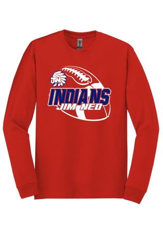 Jim Ned Indians - Football Long Sleeve T-Shirt