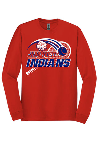 Jim Ned Indians - Tennis Long Sleeve T-Shirt
