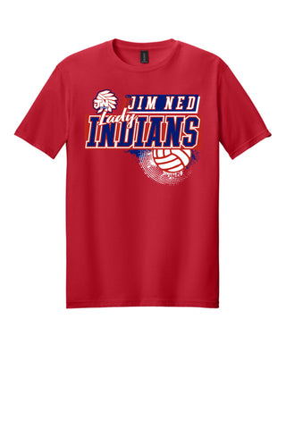 Jim Ned Indians - Volleyball T-Shirt