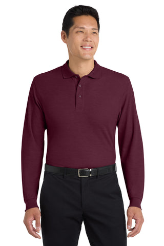Port Authority® Silk Touch™ Long Sleeve Polo.  K500LS