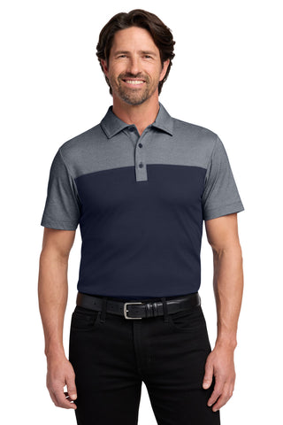 Port Authority® Fine Pique Blend Blocked Polo K831