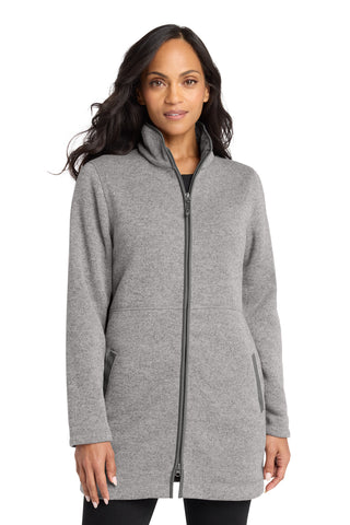 Port Authority® Women's Arc Sweater Fleece Long Jacket L425