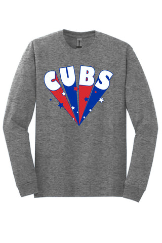Long Cubs - Stars Long Sleeve T-Shirt