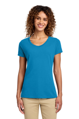 Port & Co® Women's Fan Favorite V-Neck Tee. LPC450V