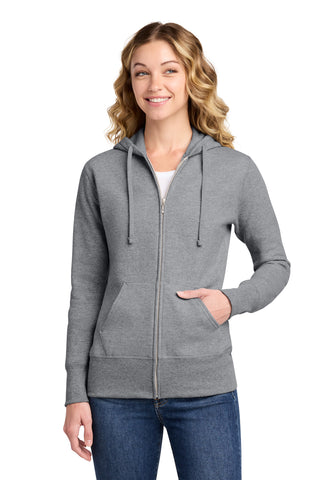 Port & Co® Women's Core Fleece Full-Zip Hooded Sweatshirt. LPC78ZH
