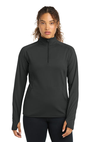 Sport-Tek® Women's Sport-Wick® Stretch 1/4-Zip Pullover. LST850