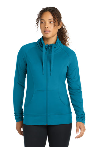 Sport-Tek® Women's Sport-Wick® Stretch Full-Zip Jacket. LST852
