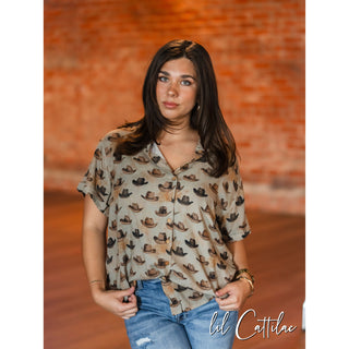 Calamity Hat Short-Sleeve Top