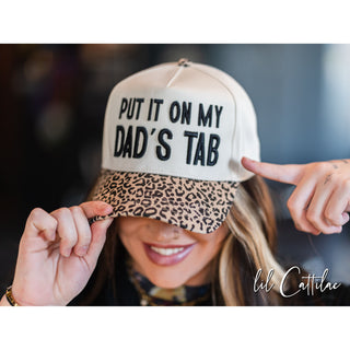 Put it on My Dad's Tab Trucker Caps