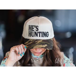 He's Hunting Trucker Caps