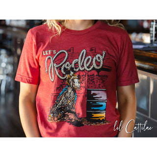 Let's Rodeo Barrel Racer - Western Tee