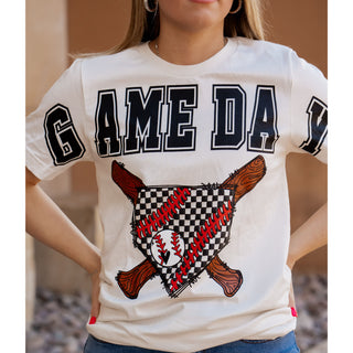 Game Day Check Home Plate - Baseball Tee - Lil Cattilac