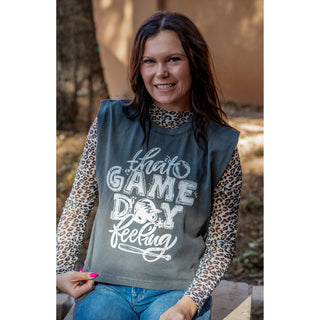 That Game Day Feeling - Baseball/Softball Sleeveless Tee - Lil Cattilac