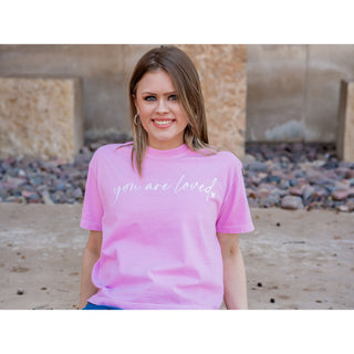 You Are Loved Crop - Valentines Tee