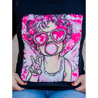 Cupid with Puff - Valentines Tee - Lil Cattilac