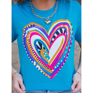 Painted Heart - Valentines Tee - Lil Cattilac