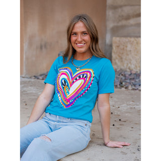 Painted Heart - Valentines Tee - Lil Cattilac