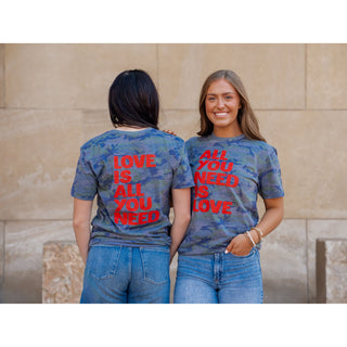 All You Need is Love Camo - Valentines Tee