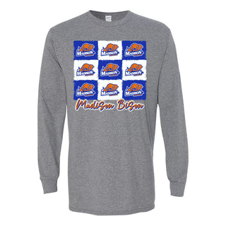Madison Bison - 9 Boxes Long Sleeve T-Shirt