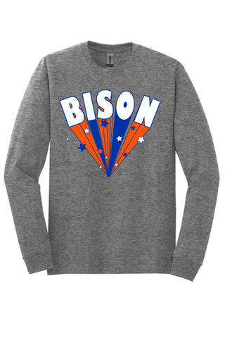 Madison Bison - Stars Long Sleeve T-Shirt