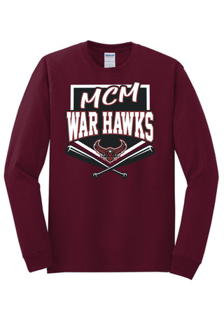 McMurry University War Hawks - Baseball/Softball Long Sleeve T-Shirt