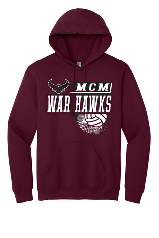 McMurry University War Hawks - Volleyball Hoodie