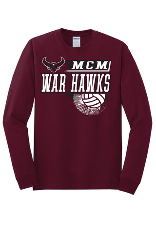 McMurry University War Hawks - Volleyball Long Sleeve T-Shirt