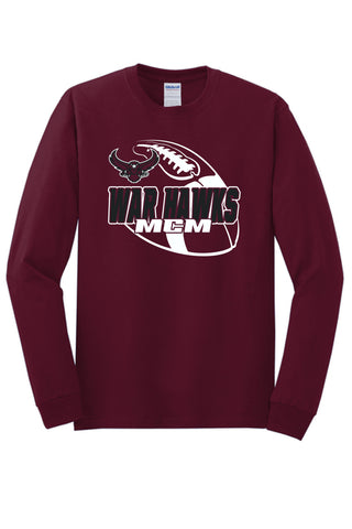 McMurry University War Hawks - Football Long Sleeve T-Shirt